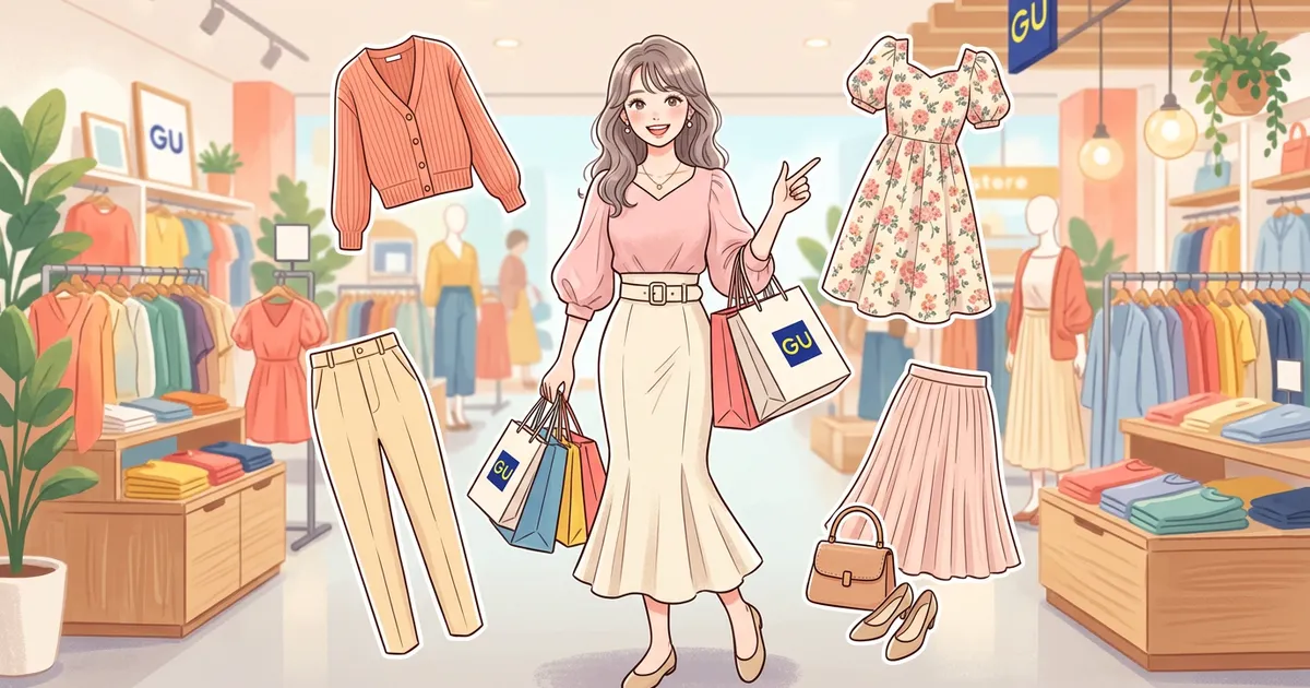 【2024年最新】骨格ウェーブがGUで選ぶべき神アイテム5選!着痩せコーデのコツを徹底解説