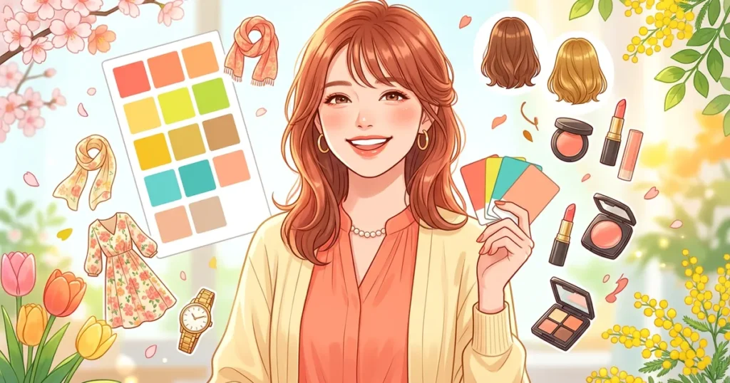 【パーソナルカラー診断】イエベ春の特徴とは？似合う色・メイク・髪色を徹底解説