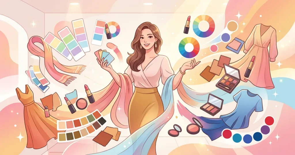 【2026年最新】骨格ウェーブに似合う色をパーソナルカラー別で徹底解説！失敗しない服・コスメ選びのコツ