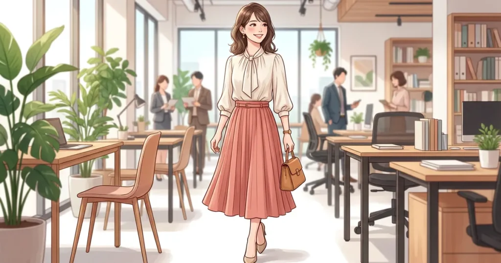 骨格ウェーブのオフィスカジュアル攻略！スタイルアップが叶う厳選12の着こなし術