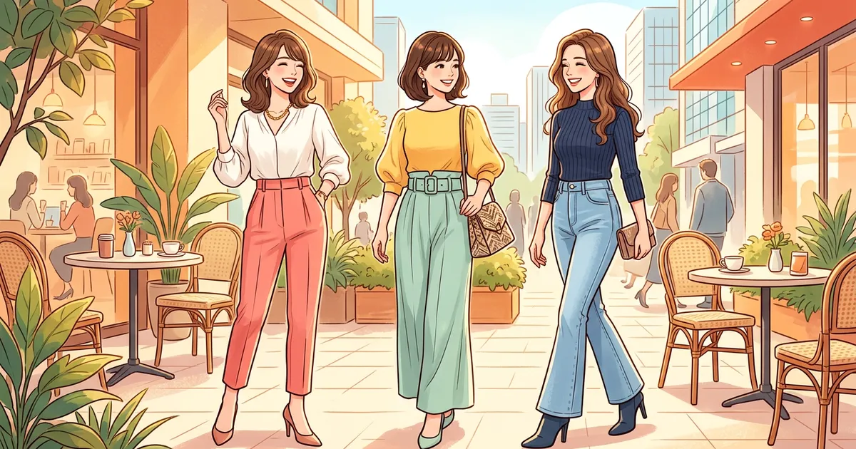 【2026年最新】骨格ウェーブに似合うパンツ3選!失敗しない選び方とスタイルアップ術