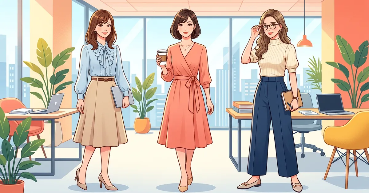 【骨格ウェーブ】仕事着の正解コーデ3選!垢抜ける着こなし術とNG回避のコツ